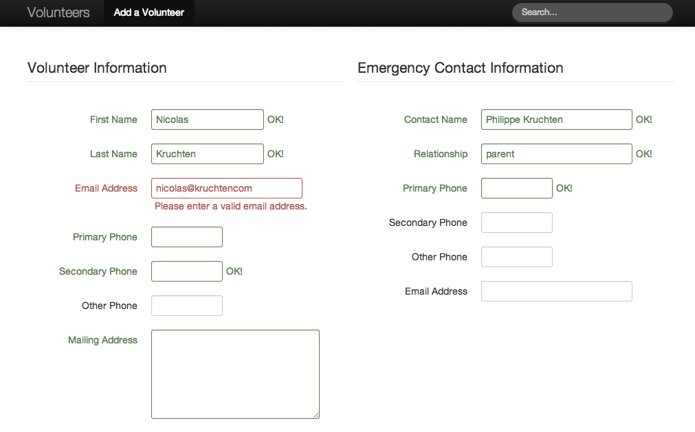 Volunteer Database for Santropol Roulant