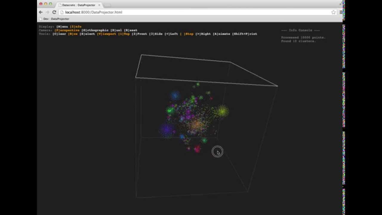 Visualizing High-Dimensional Data in the Browser with SVD, t-SNE and Three.js