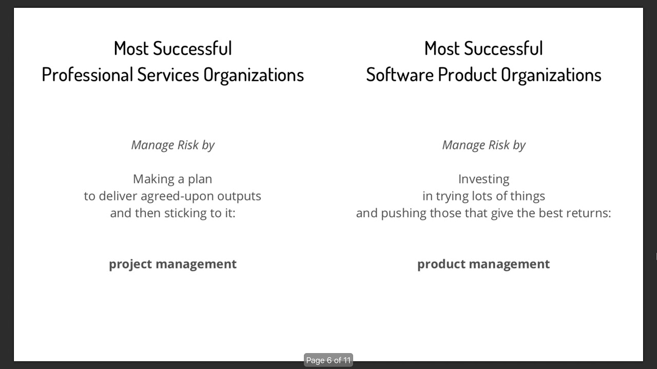 Software Product and/or Professional Services Organizations
