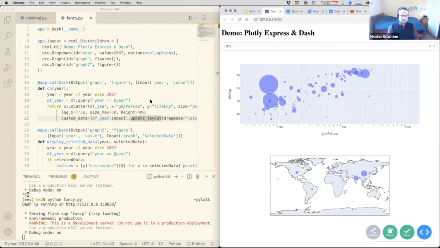 PyData Global 2021: Python Dashboarding Shootout and Showdown